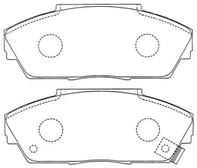 Brake Pad Set, disc brake (ASN-177)