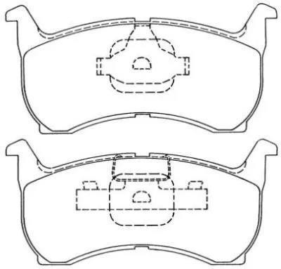 Brake Pad Set, disc brake (ASN-109)