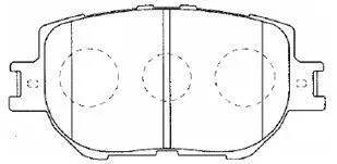 Brake Pad Set, disc brake (A1N140)