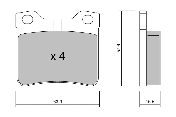 Brake Pad Set, disc brake (BPPE-2008)