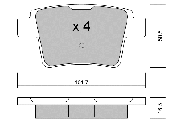 Brake Pad Set, disc brake (BPFO-2006)