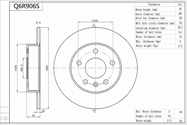 Brake Disc (Q6R906S)