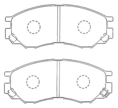 Brake Pad Set, disc brake (ASN-255)