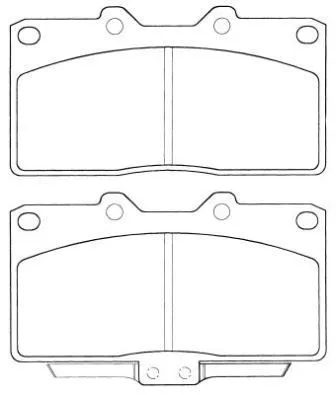 Brake Pad Set, disc brake (ASN-2044)