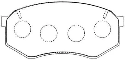 Brake Pad Set, disc brake (ASN-261)