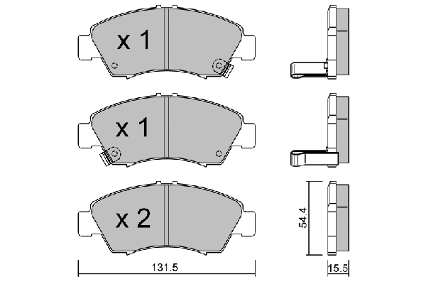Brake Pad Set, disc brake (BPHO-1904)