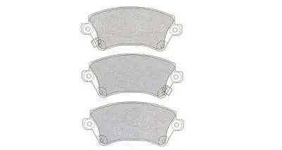 Brake Pad Set, disc brake (ASN-2107)