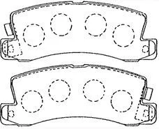 Brake Pad Set, disc brake (A2N081)