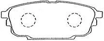 Brake Pad Set, disc brake (E2N043)