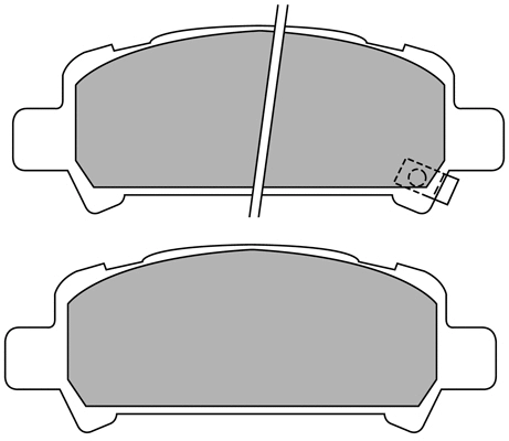 Brake Pad Set, disc brake (ASN-2175)