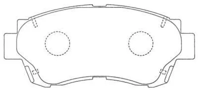 Brake Pad Set, disc brake (ASN-157)