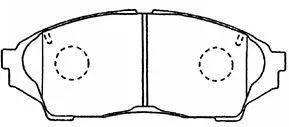 Brake Pad Set, disc brake (A1N006)