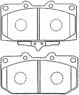 Brake Pad Set, disc brake (B1N002)