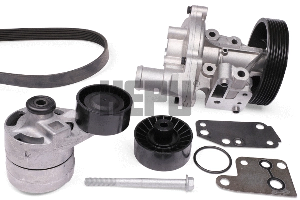Water Pump + V-Ribbed Belt Kit (PK02481)