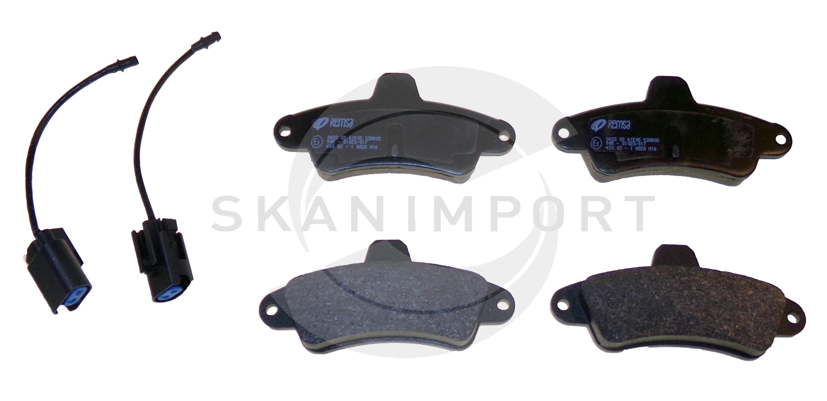 Brake Pad Set, disc brake (BHF 1001)
