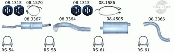Exhaust System (VH 15609)