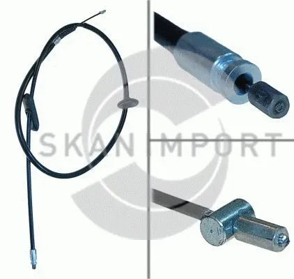 Cable Pull, parking brake (HBS 1833)