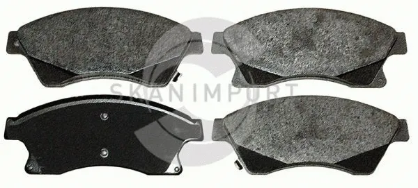 Brake Pad Set, disc brake (BVO 1207)