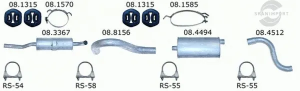 Exhaust System (VH 15608)