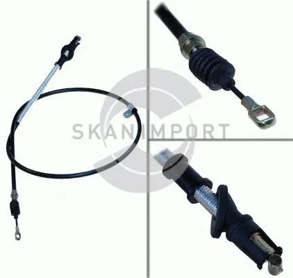 Cable Pull, parking brake (HBS V40-4)