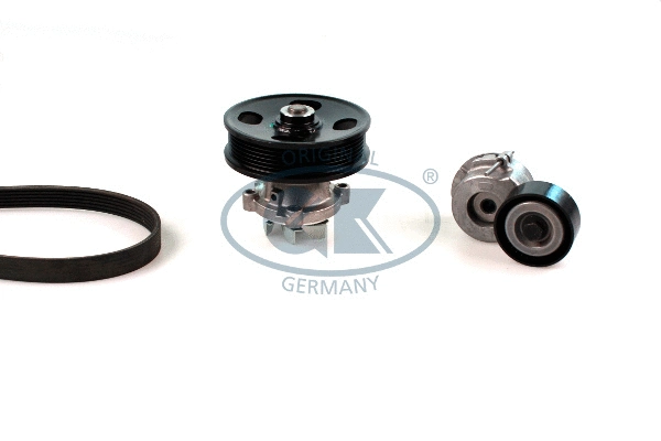Water Pump + V-Ribbed Belt Kit (K980804C)