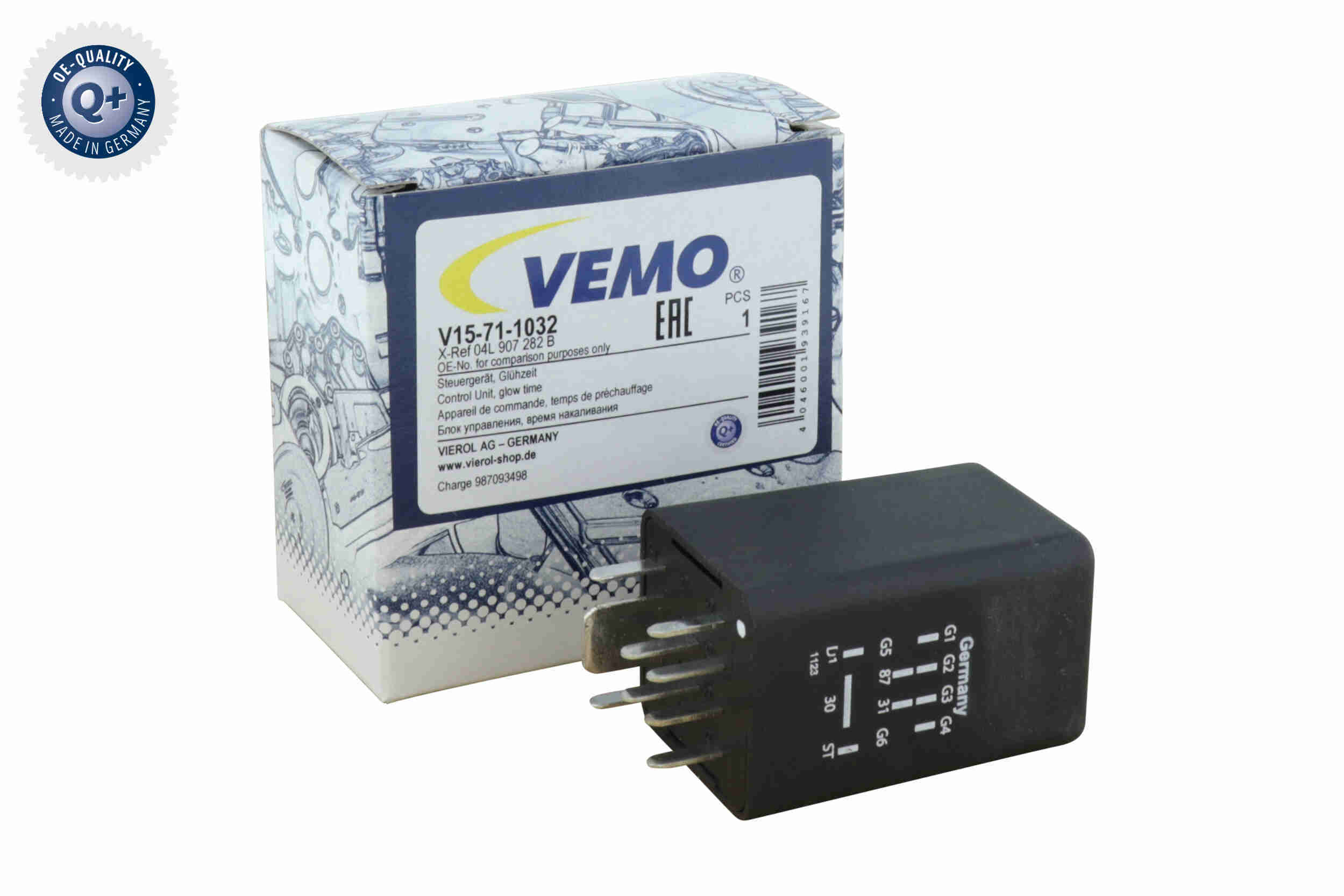 Control Unit, glow time