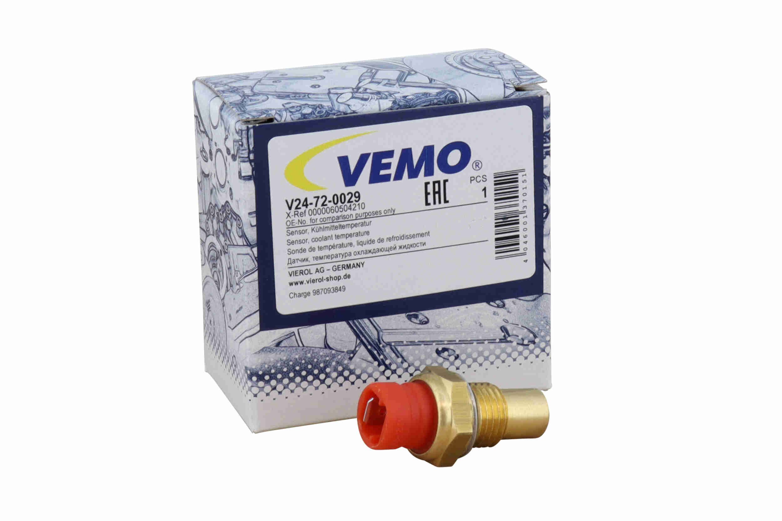 Sensor, coolant temperature