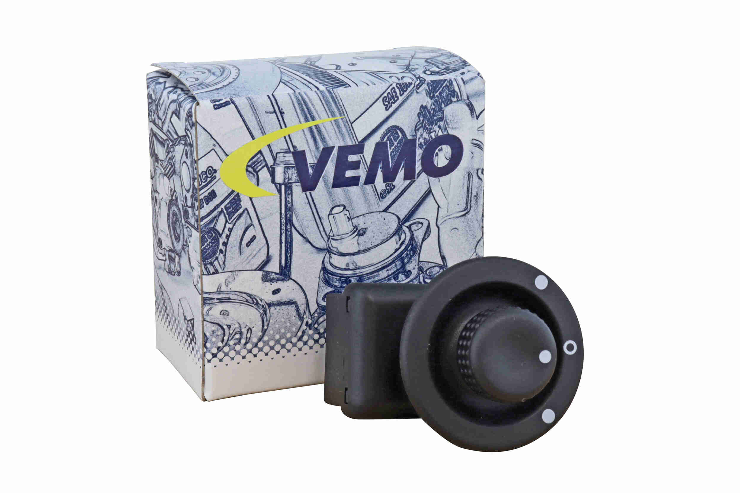 Switch, exterior rearview mirror adjustment