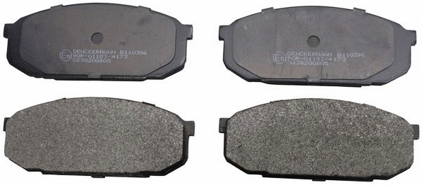 Brake Pad Set, disc brake (B110396)