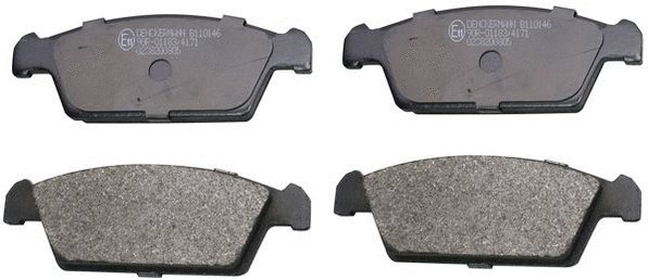 Brake Pad Set, disc brake (B110146)