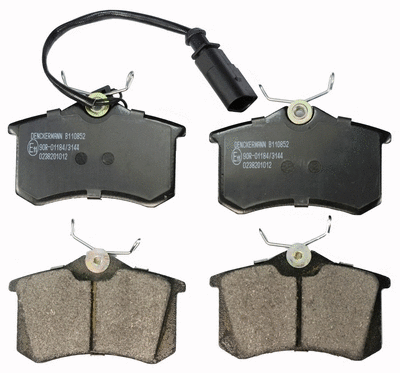 Brake Pad Set, disc brake (B110852)