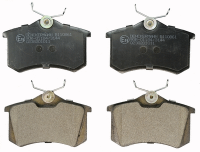 Brake Pad Set, disc brake (B110861)