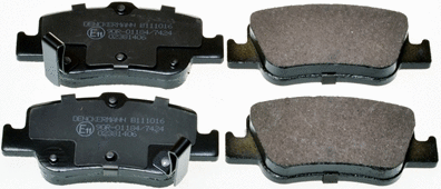 Brake Pad Set, disc brake (B111016)