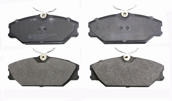 Brake Pad Set, disc brake (B110653)