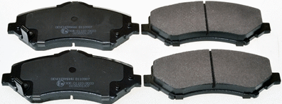 Brake Pad Set, disc brake (B110987)