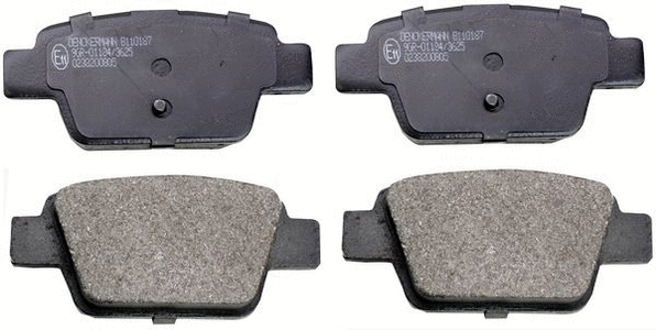Brake Pad Set, disc brake (B110187)