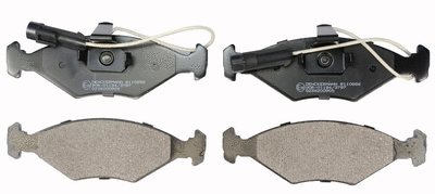 Brake Pad Set, disc brake (B110886)