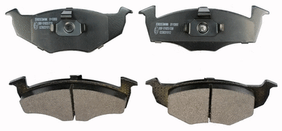 Brake Pad Set, disc brake (B110866)