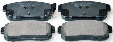 Brake Pad Set, disc brake (B111260)