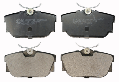 Brake Pad Set, disc brake (B110902)