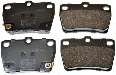 Brake Pad Set, disc brake (B111166)