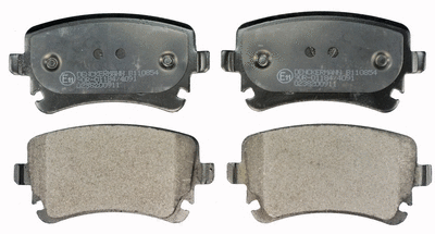 Brake Pad Set, disc brake (B110854)