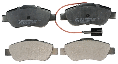 Brake Pad Set, disc brake (B110961)