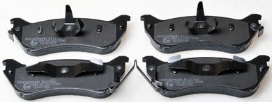 Brake Pad Set, disc brake (B111262)