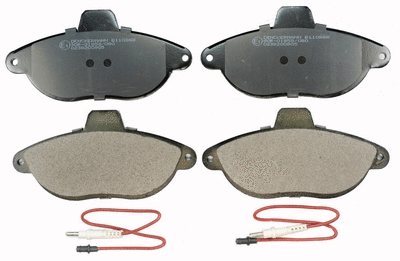 Brake Pad Set, disc brake (B110888)