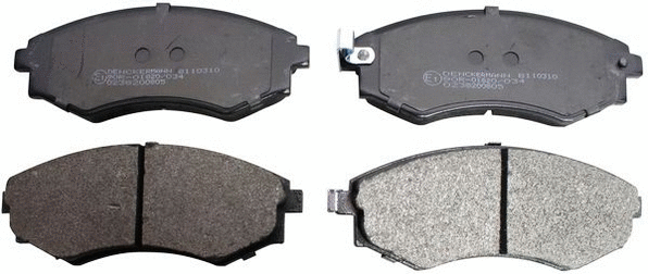Brake Pad Set, disc brake (B110310)