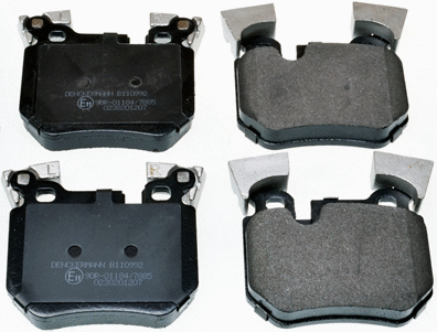 Brake Pad Set, disc brake (B110992)