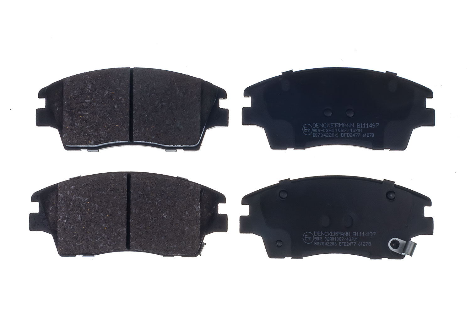 Brake Pad Set, disc brake (B111497)