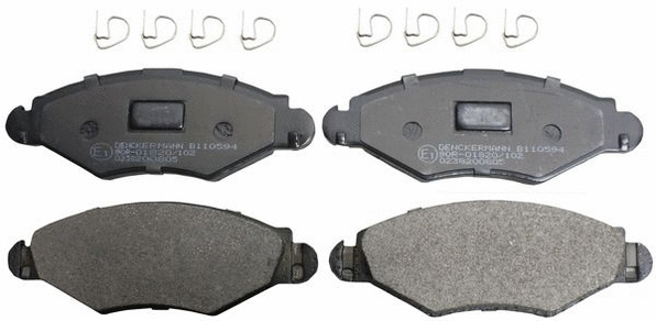 Brake Pad Set, disc brake (B110594)