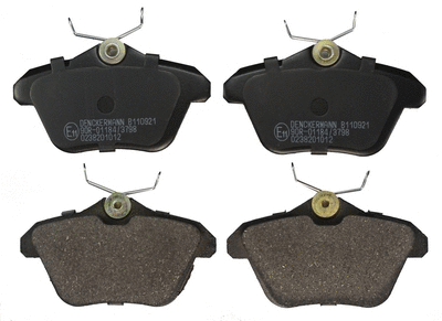 Brake Pad Set, disc brake (B110921)